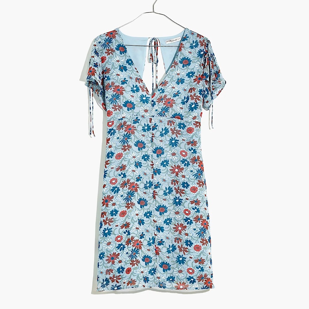 NWOT Madewell Open-Back Mini Dress in Wildflower Garden - Picture 1 of 6